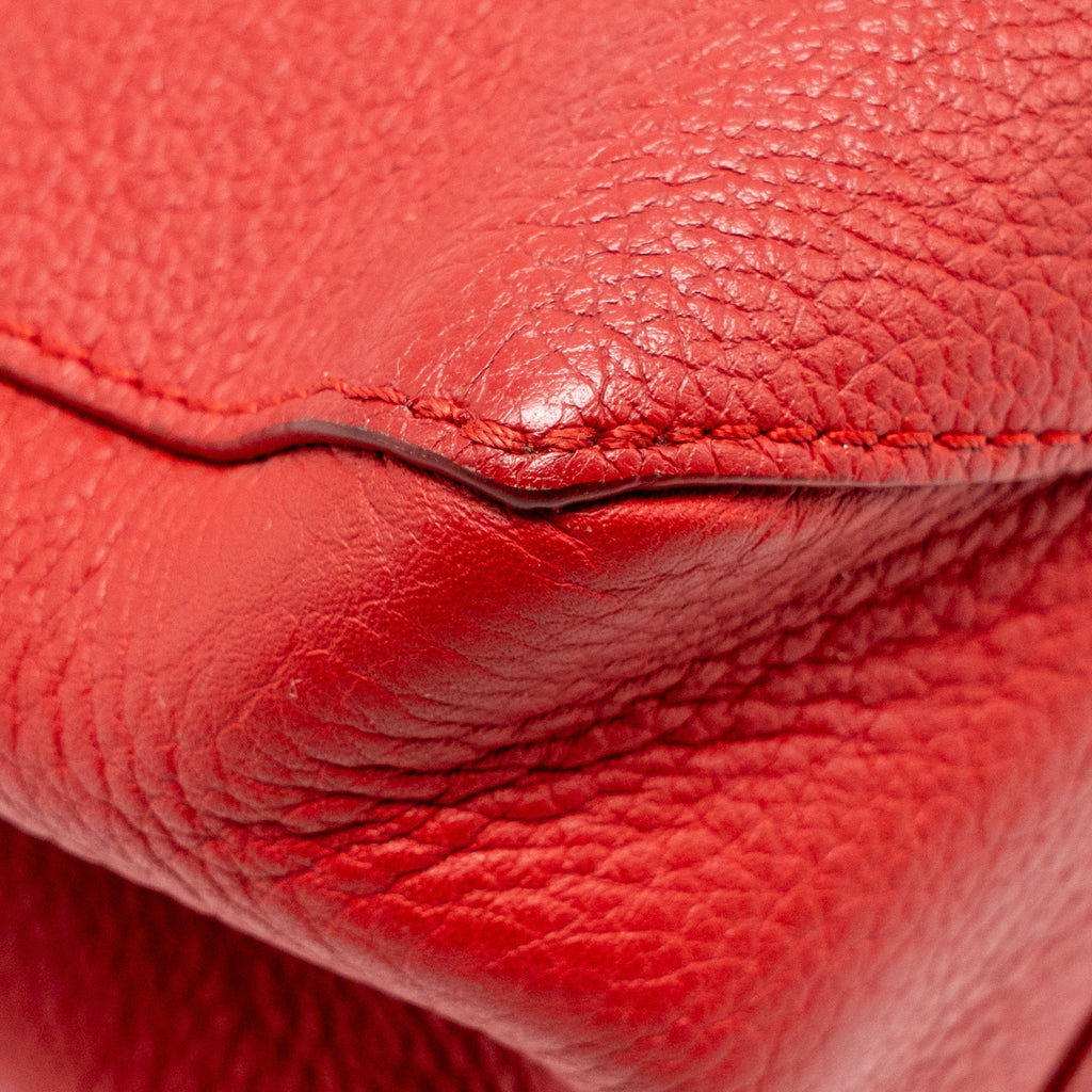 LOUIS VUITTON LOCKME BAG CALFSKIN RED SHW