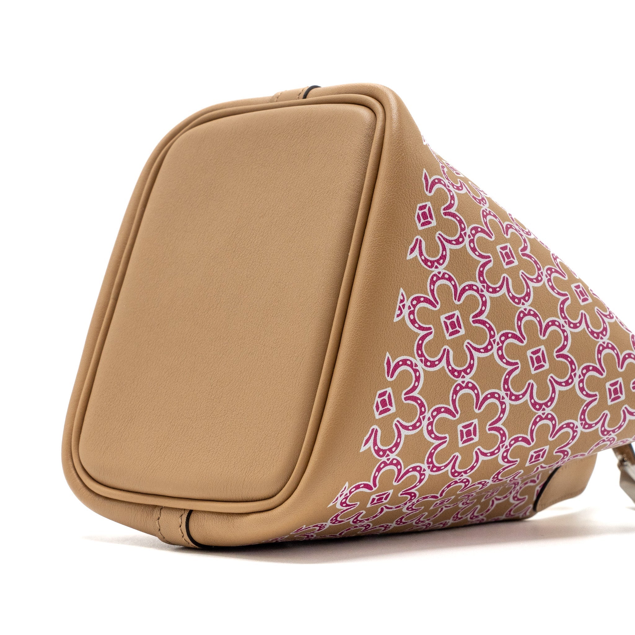 HERMES LUCKY DAISY MICRO PICOTIN SWIFT CHAI-ROSE-BLANC/CHAI SHW