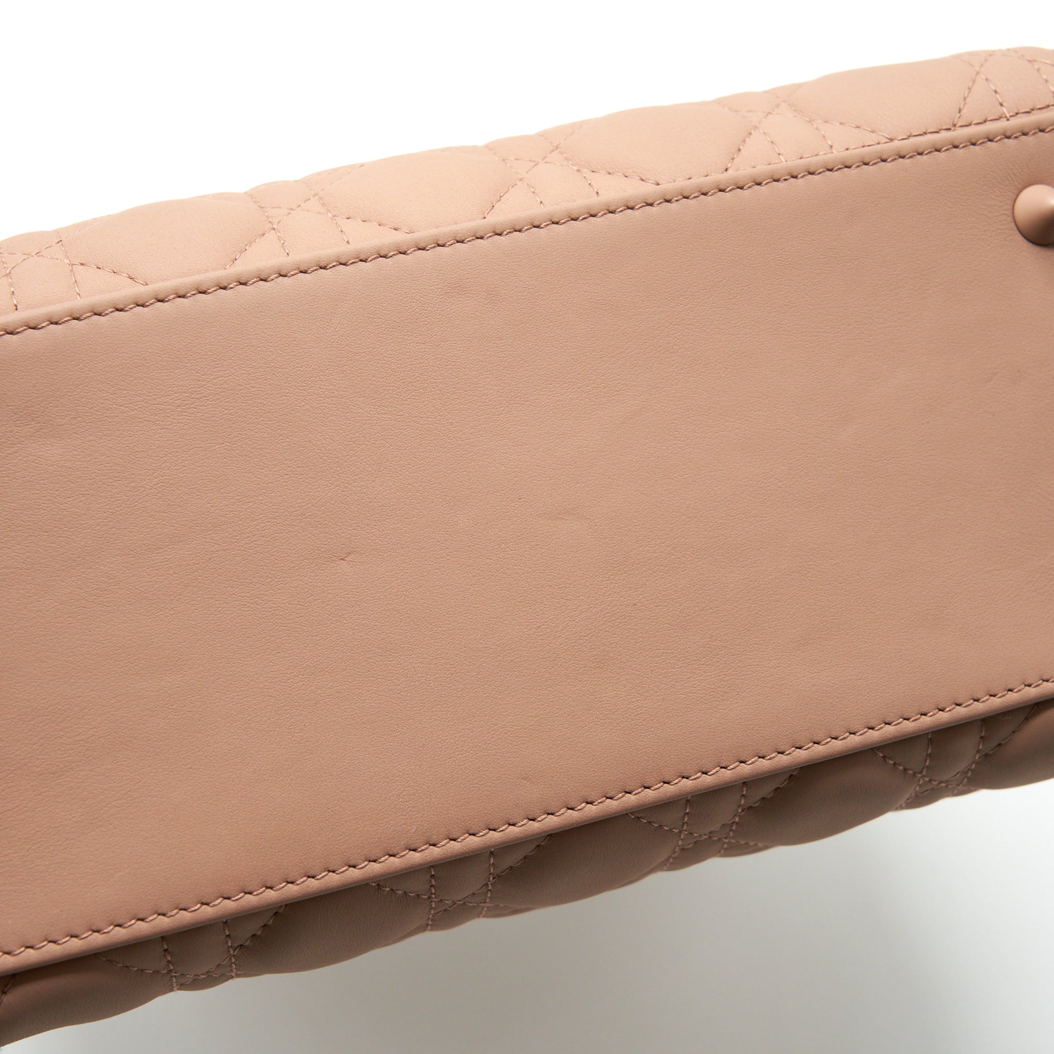DIOR MEDIUM LADY DIOR BLUSH ULTRAMATTE CANNAGE CALFSKIN BAG