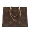 LOUIS VUITTON ON THE GO GM MONOGRAM REVERSE CANVAS GHW