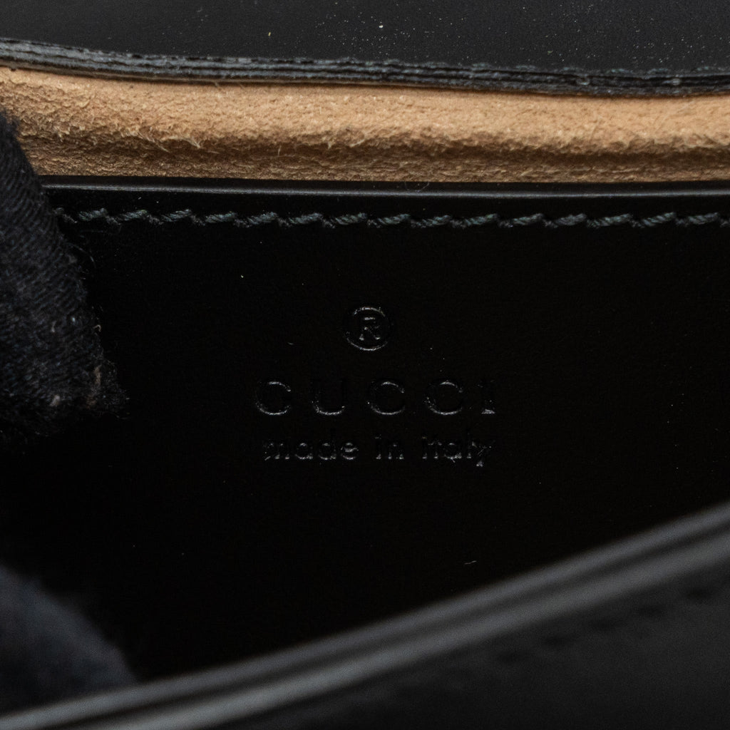 GUCCI MINI MARMONT CALFSKIN BLACK GHW