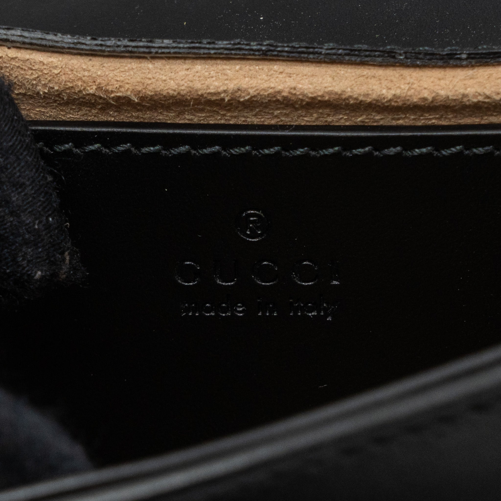GUCCI MINI MARMONT CALFSKIN BLACK GHW