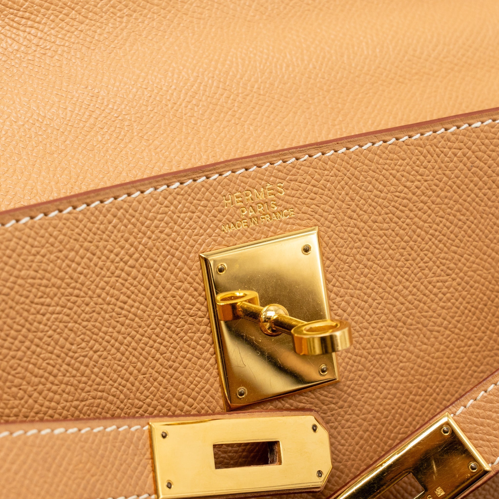 HERMES KELLY 32 EPSOM NATUREL SABLE GHW