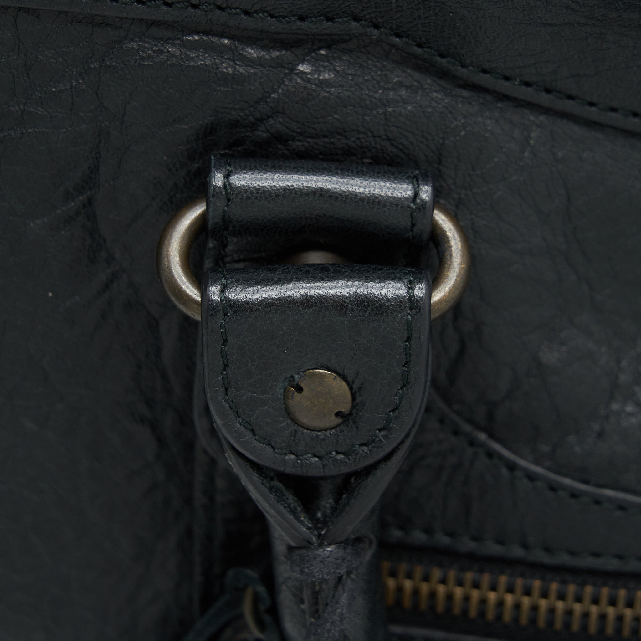 BALENCIAGA CLASSIC CITY BAG BLACK WITH RUTHENIUM HARDWARE