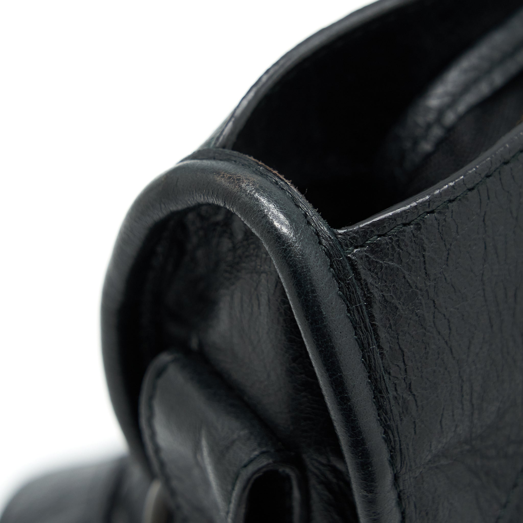 BALENCIAGA CLASSIC CITY BAG BLACK WITH RUTHENIUM HARDWARE