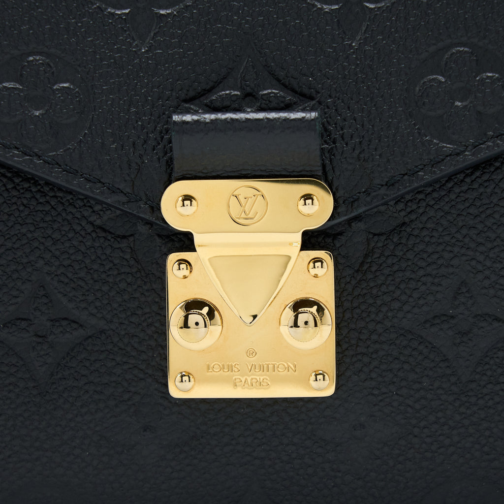 LOUIS VUITTON POCHETTE MÉTIS MONOGRAM EMPREINTE BLACK GHW