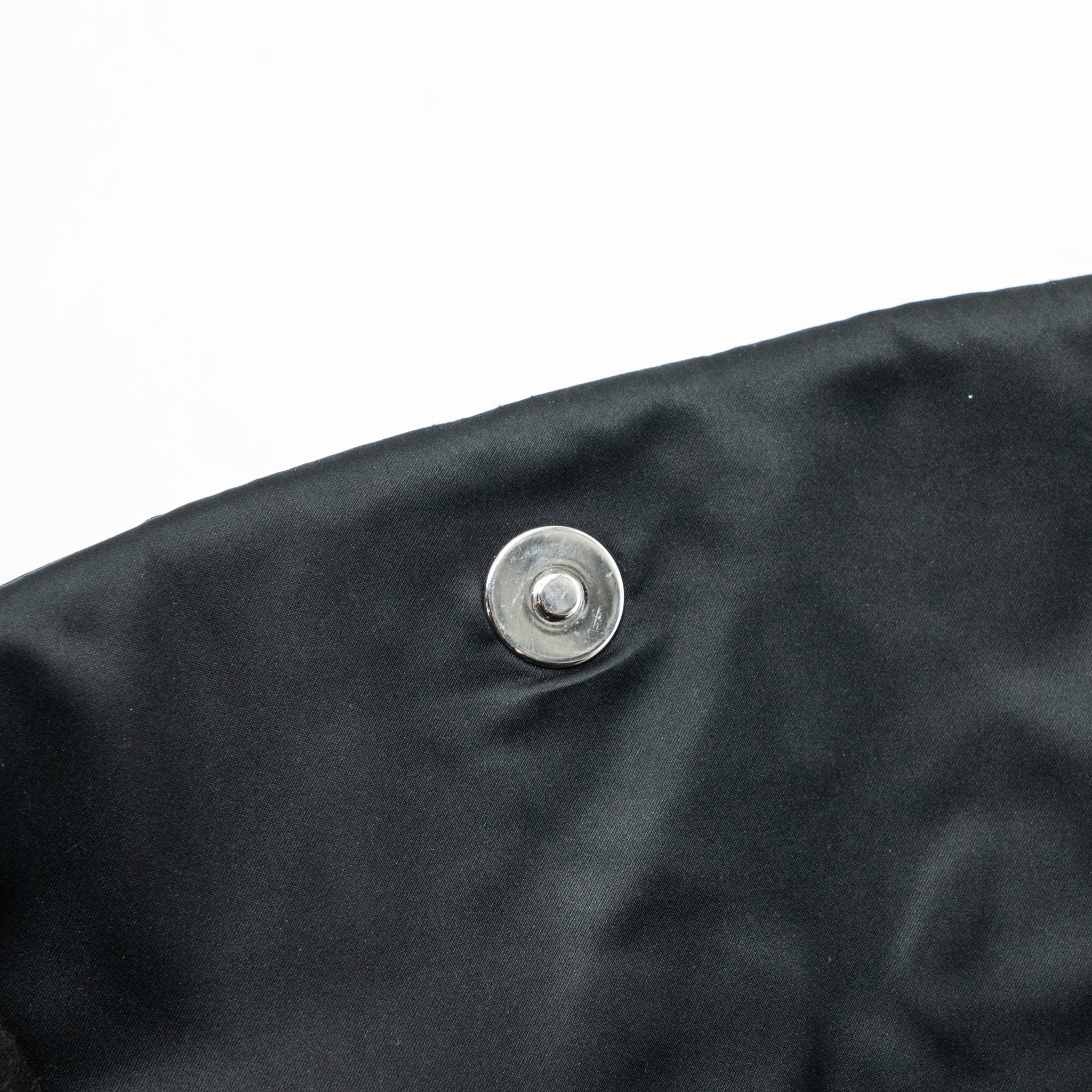 CHANEL QUILTED FLAP SHOULDER BAG NYLON BLACK SHW