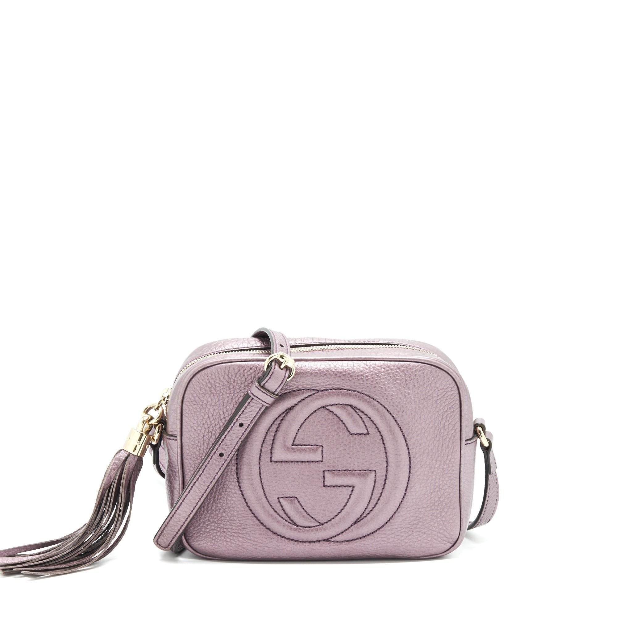 GUCCI DISCO CAMERA BAG SILVER PURPLE
