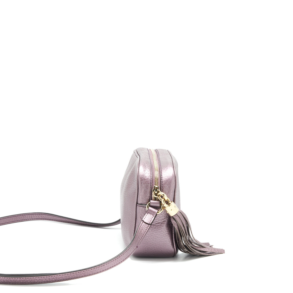 GUCCI DISCO CAMERA BAG SILVER PURPLE