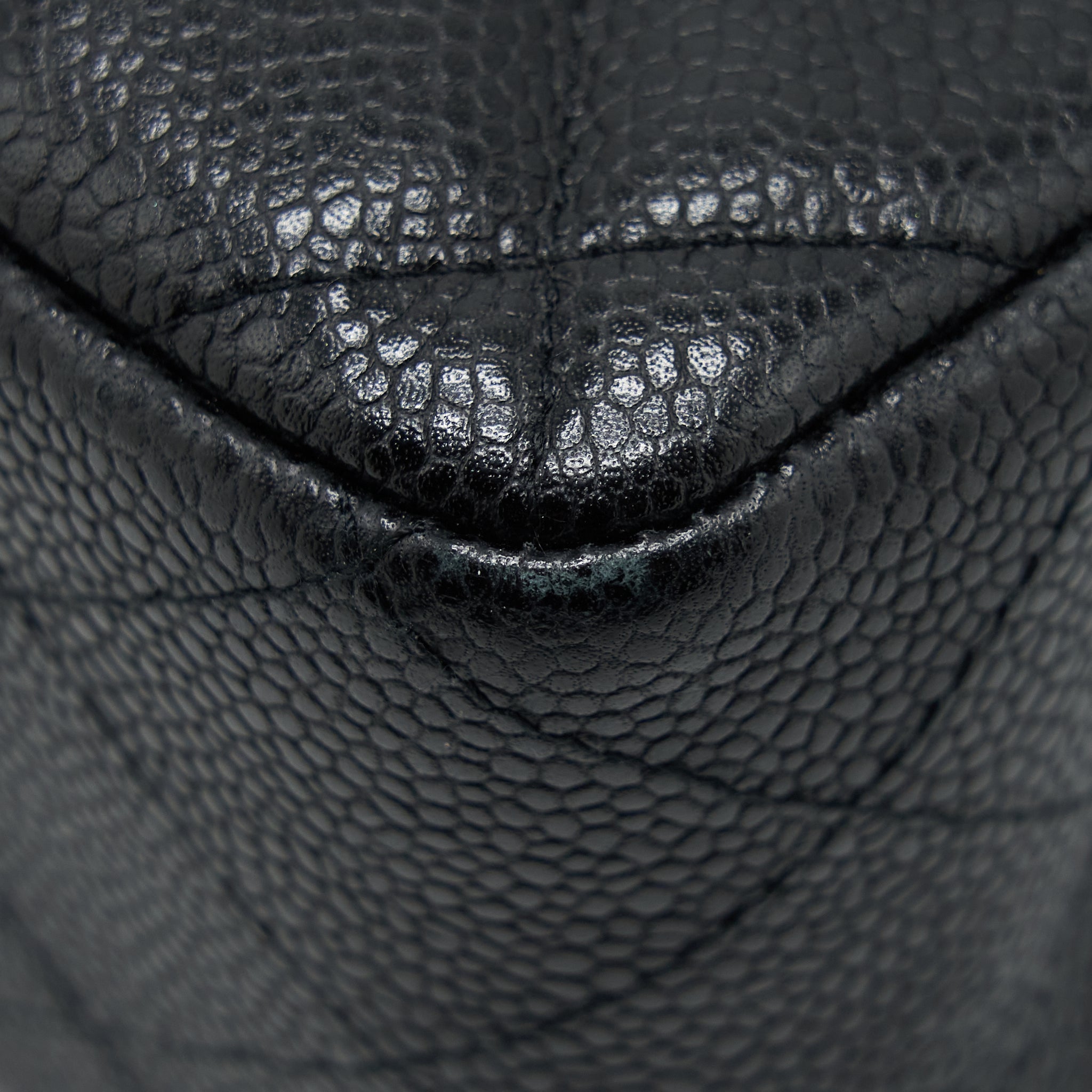 CHANEL JUMBO SINGLE FLAP BAG CAVIAR BLACK SHW
