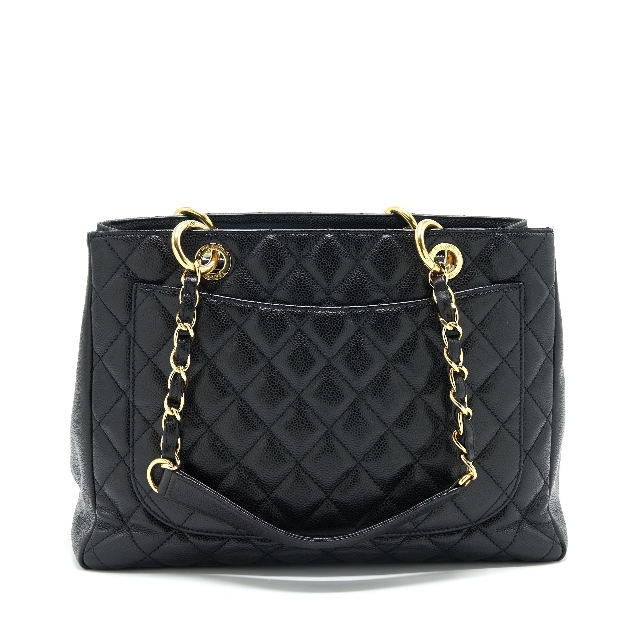 CHANEL GRAND SHOPPING BAG BLACK GHW