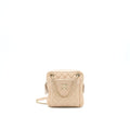 CHANEL QUILTED CHAIN SHOULDER BAG/ CROSSBODY BAG BEIGE LGHW