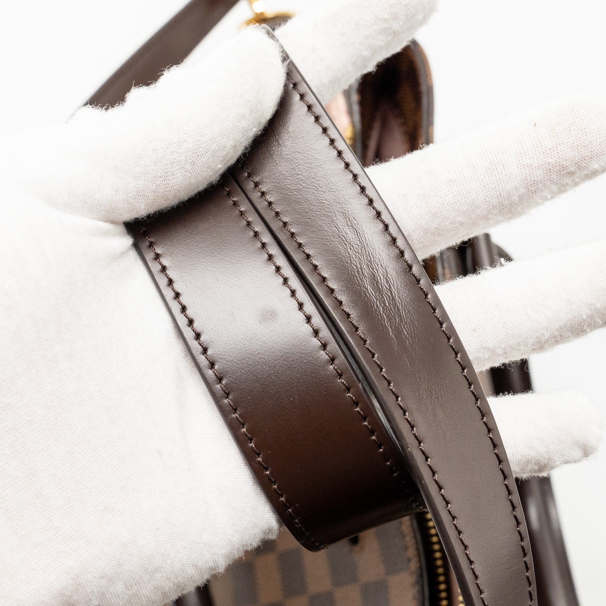 LOUIS VUITTON NORMANDY TOTE BAG DAMIER EBENE CANVAS MAGNOLIA GHW