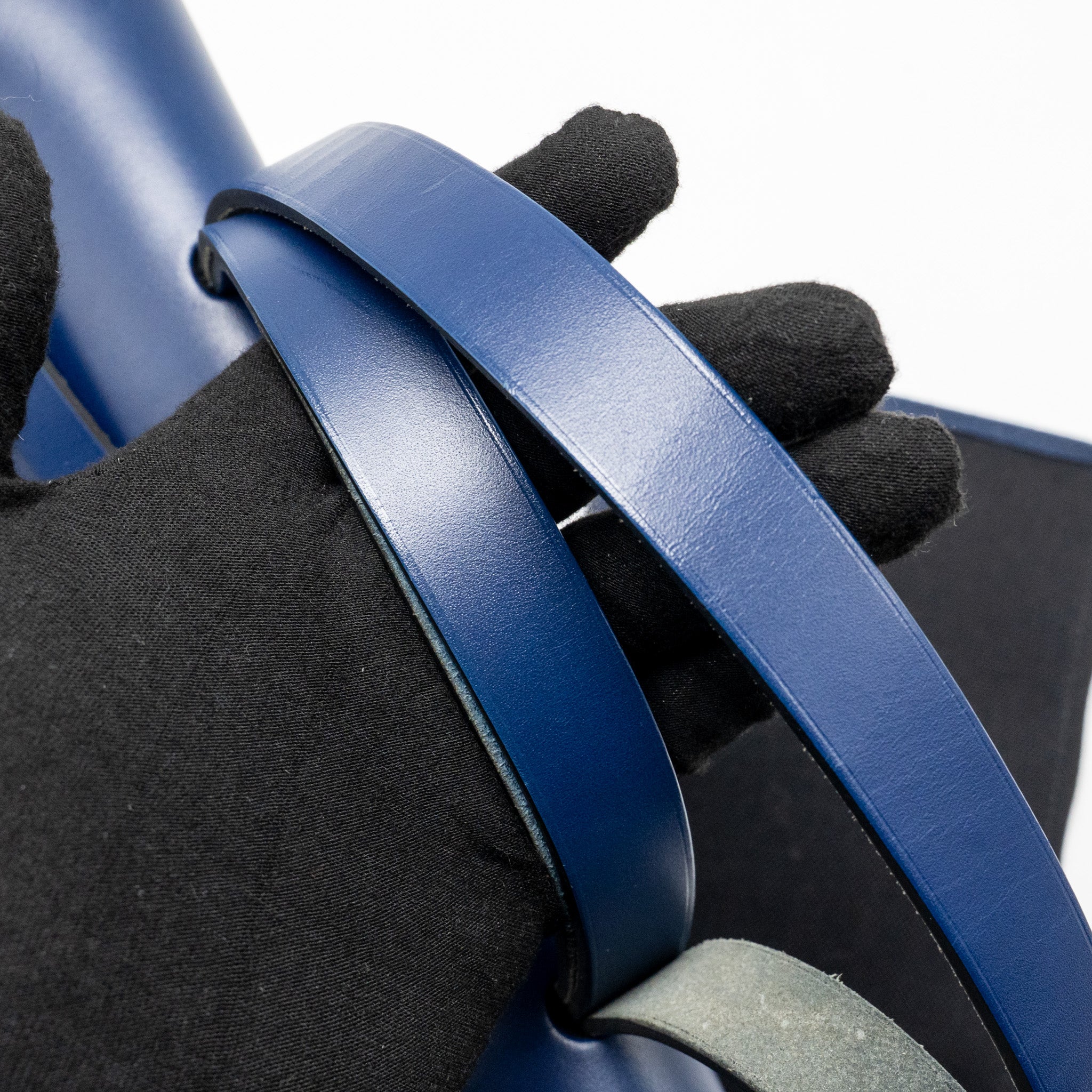 HERMES HERBAG 31 ZIP BAG CANVAS/LEATHER BLACK/BLUE SAPHIR SHW