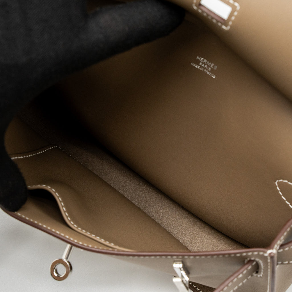 HERMES MINI JYPSIERE SWIFT ETOUPE SHW