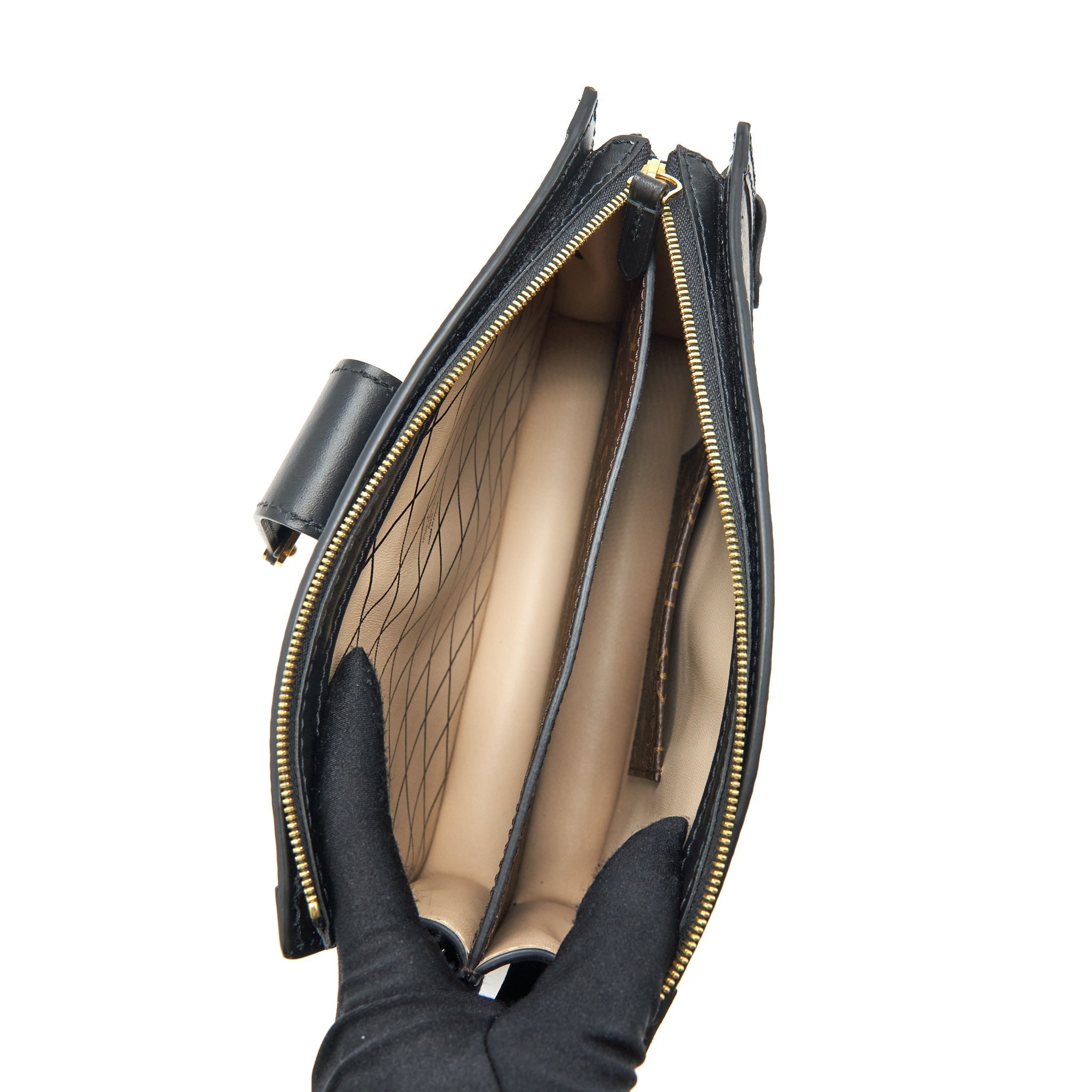 LOUIS VUITTON TRUNK CLUTCH BAG MONOGRAM REVERSE CANVAS YEAR 2019