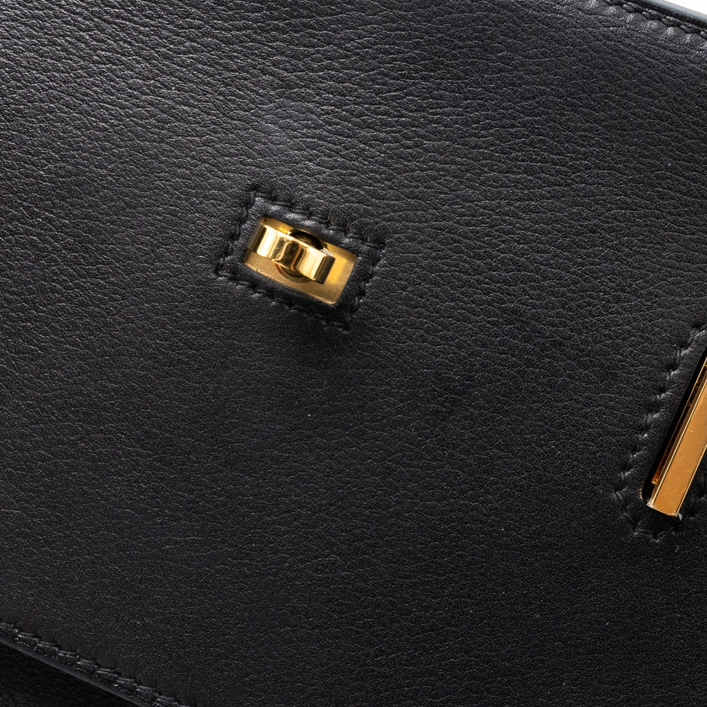 HERMES MINI JYPSIERE EVERGRAIN BLACK GHW