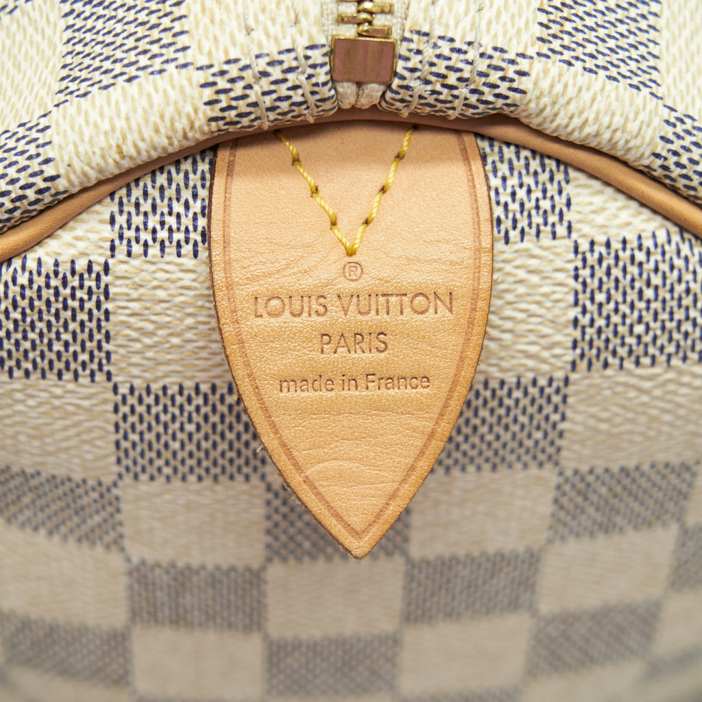 LOUIS VUITTON SPEEDY 30 DAMIER AZUR CANVAS