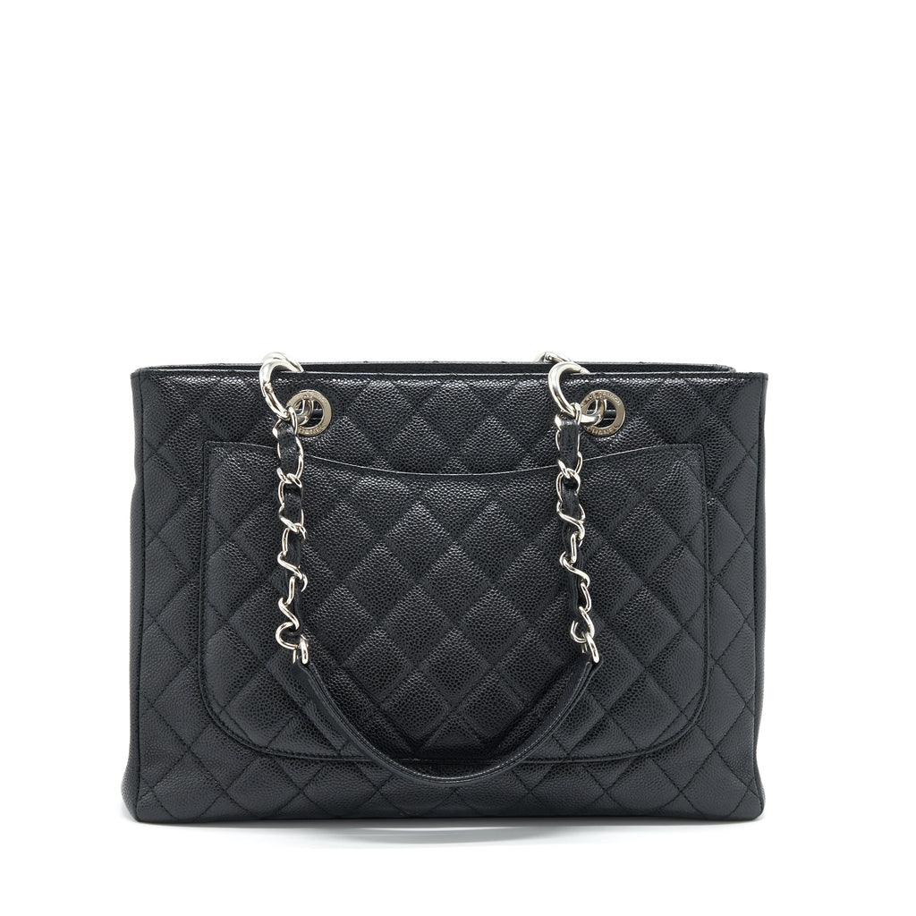 CHANEL GRAND SHOPPING TOTE CAVIAR BLACK SHW