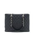 CHANEL GRAND SHOPPING TOTE CAVIAR BLACK SHW
