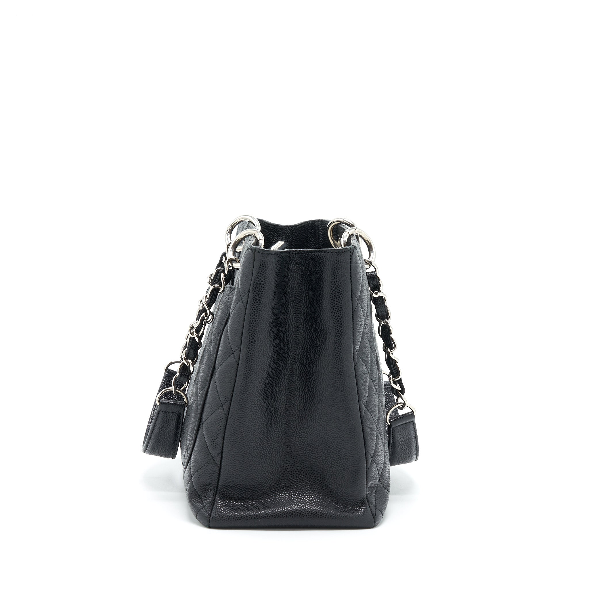 CHANEL GRAND SHOPPING TOTE CAVIAR BLACK SHW