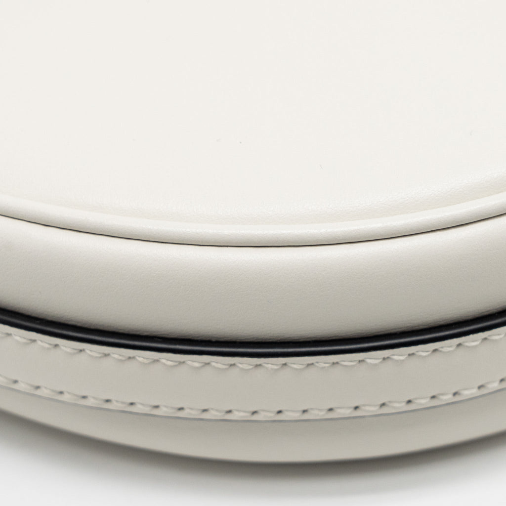 PRADA ARQUÉ SMALL SHOULDER BAG CALFSKIN WHITE GHW