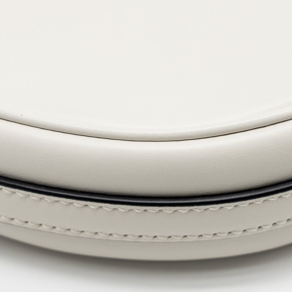 PRADA ARQUÉ SMALL SHOULDER BAG CALFSKIN WHITE GHW