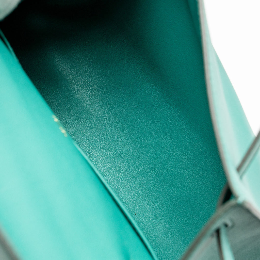 HERMES KELLY POCHETTE SWIFT VERT VERONE GHW