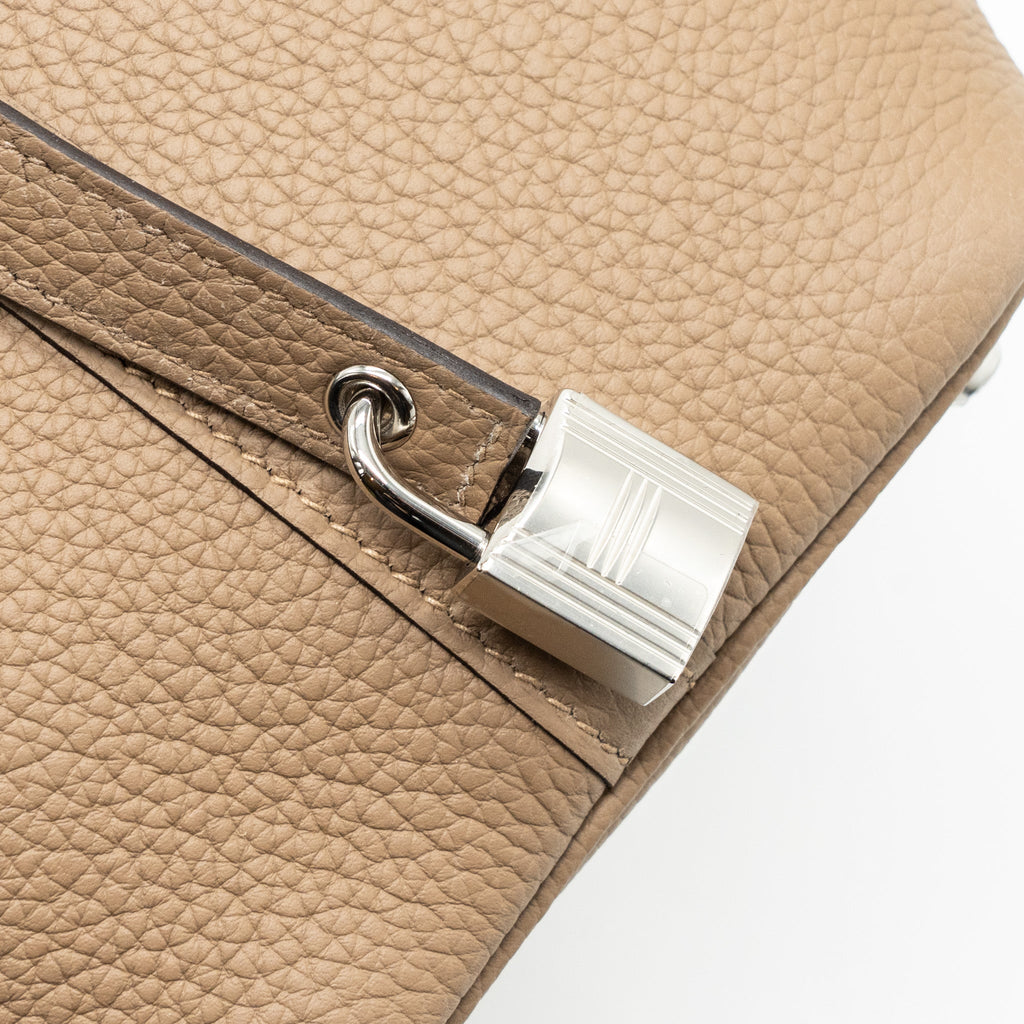 HERMES PICOTIN 18 LOCK BAG CLEMENCE BEIGE DE WEIMAR SHW