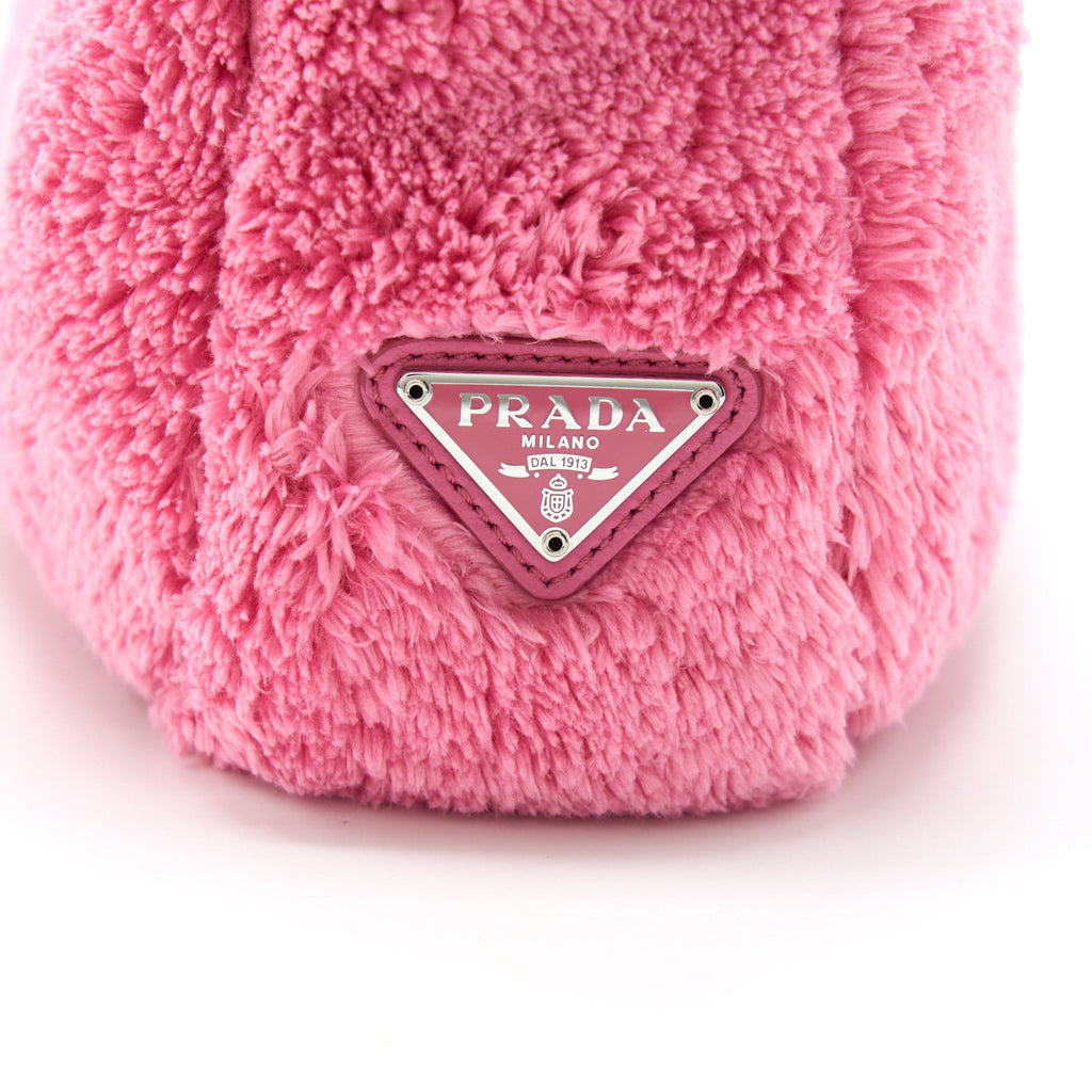 PRADA REEDITION 2000 TERRY MINI BAG PINK
