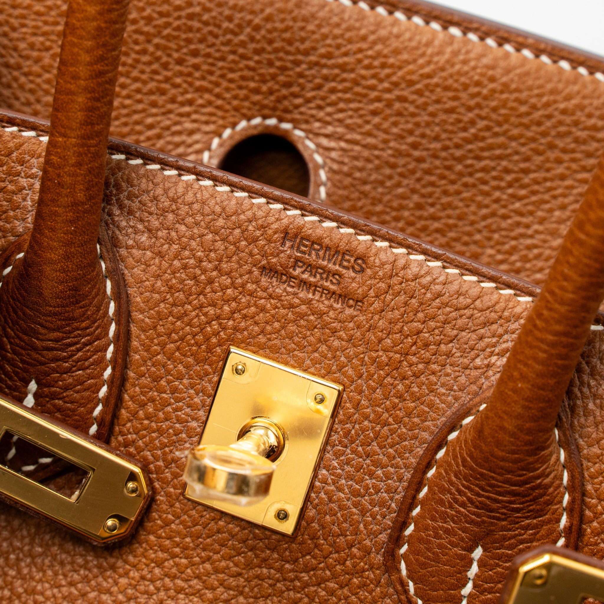 HERMES BIRKIN 25 BARENIA FAUBOURG 34 FAUVE GHW