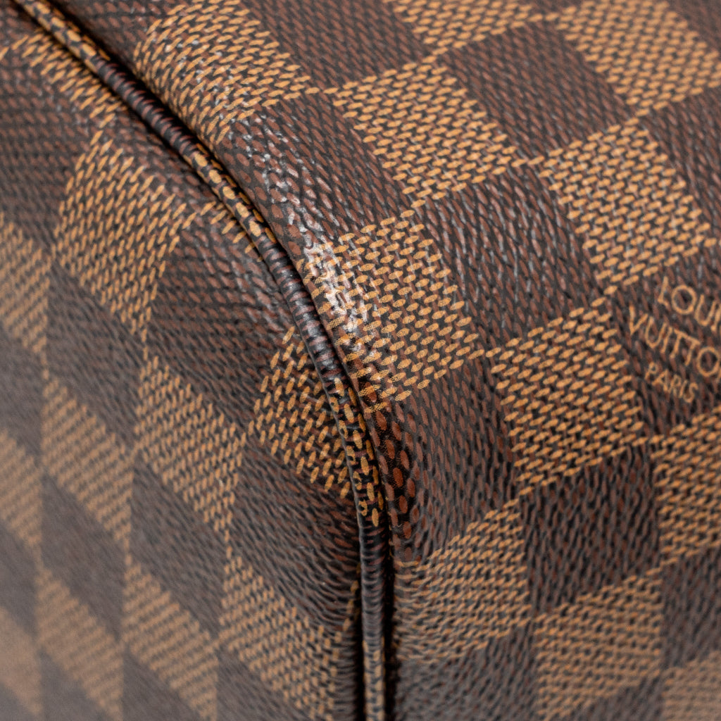 LOUIS VUITTON NEVERFULL MM DAMIER EBENE GHW