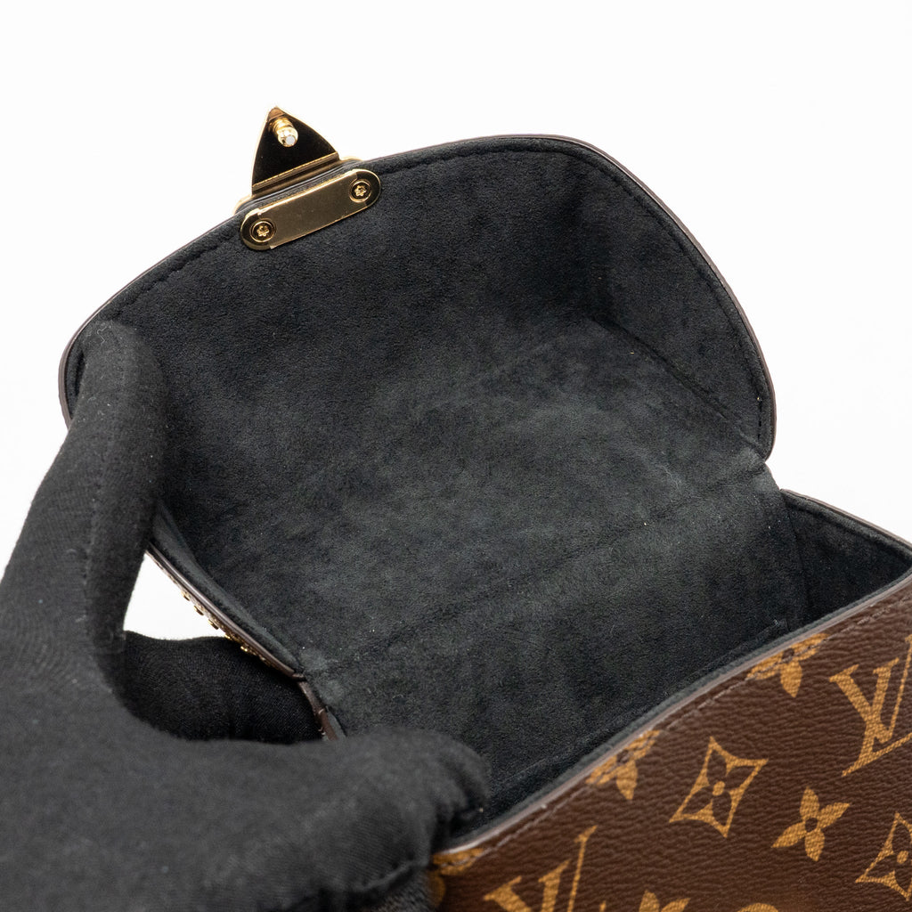 LOUIS VUITTON TOP HANDLE CAMERA BOX MONOGRAM REVERSE CANVAS GHW