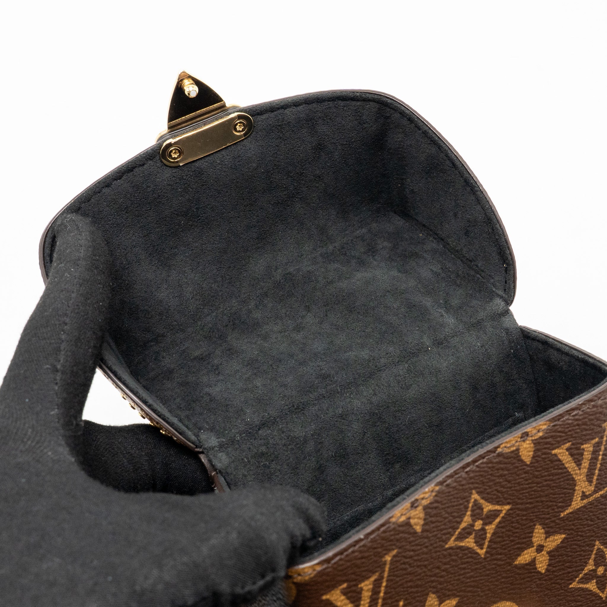 LOUIS VUITTON TOP HANDLE CAMERA BOX MONOGRAM REVERSE CANVAS GHW