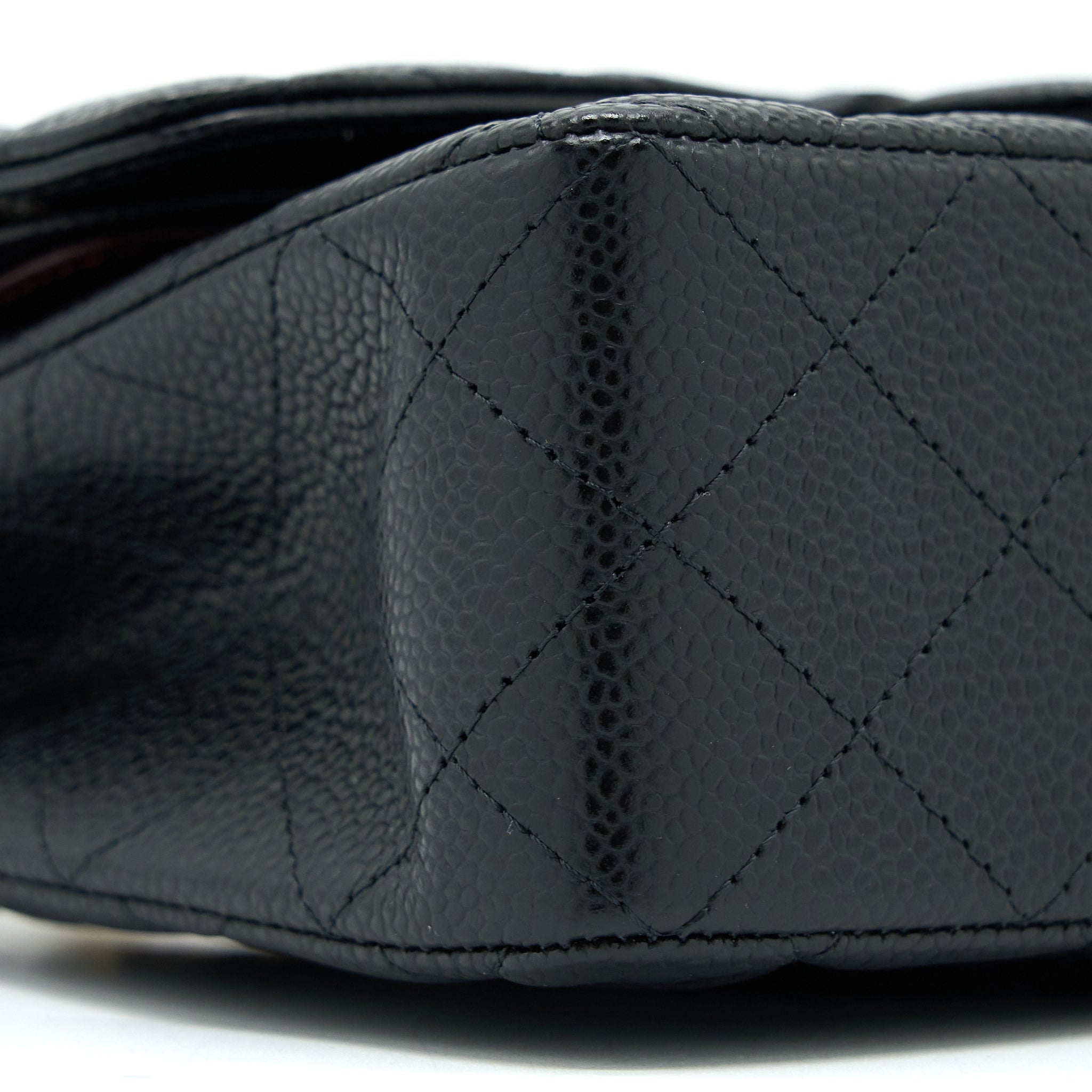 CHANEL SMALL CLASSIC DOUBLE FLAP BAG CAVIAR BLACK GHW (MICROCHIP)
