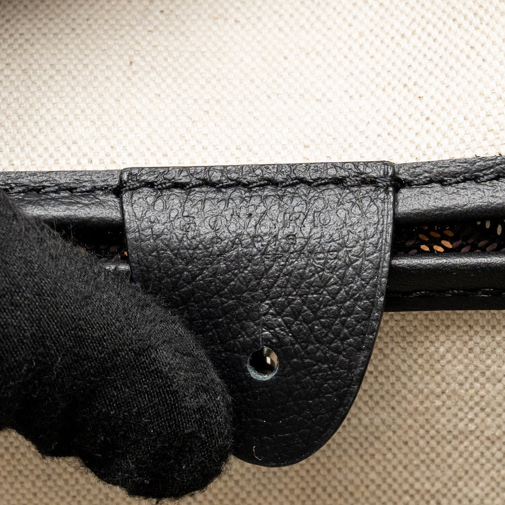 GOYARD ARTOIS MM TOTE BAG GOYARDINE CANVAS/CALFSKIN BLACK SHW