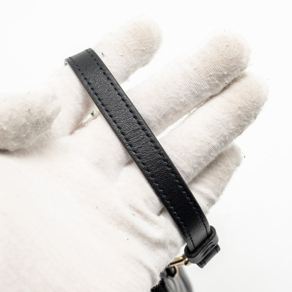 DIOR LADY DIOR CALL’IN DIOR PHONE HOLDER LAMBSKIN BLACK LGHW