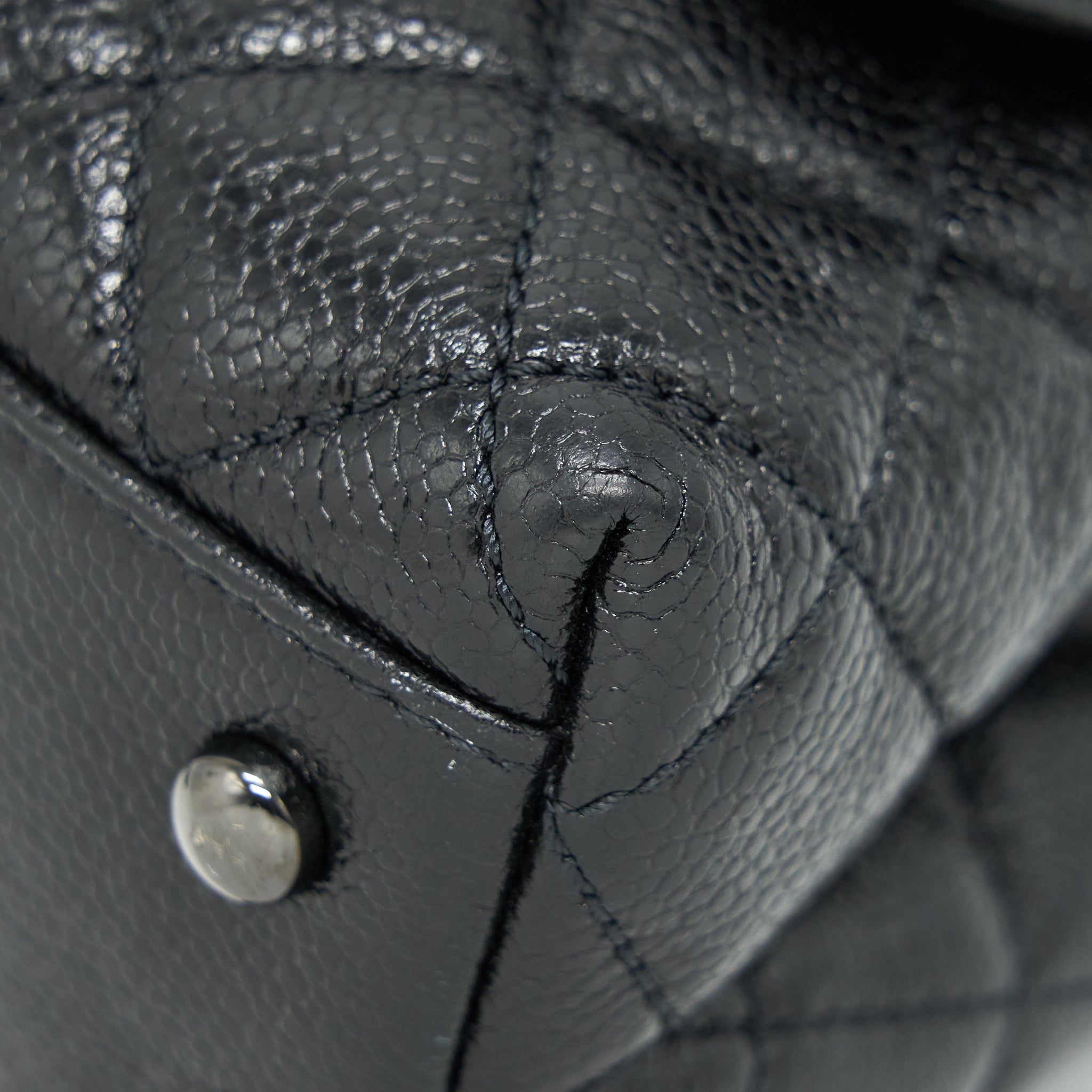 CHANEL SMALL COCO HANDLE CAVIAR SO BLACK WITH BLACK HARDWARE