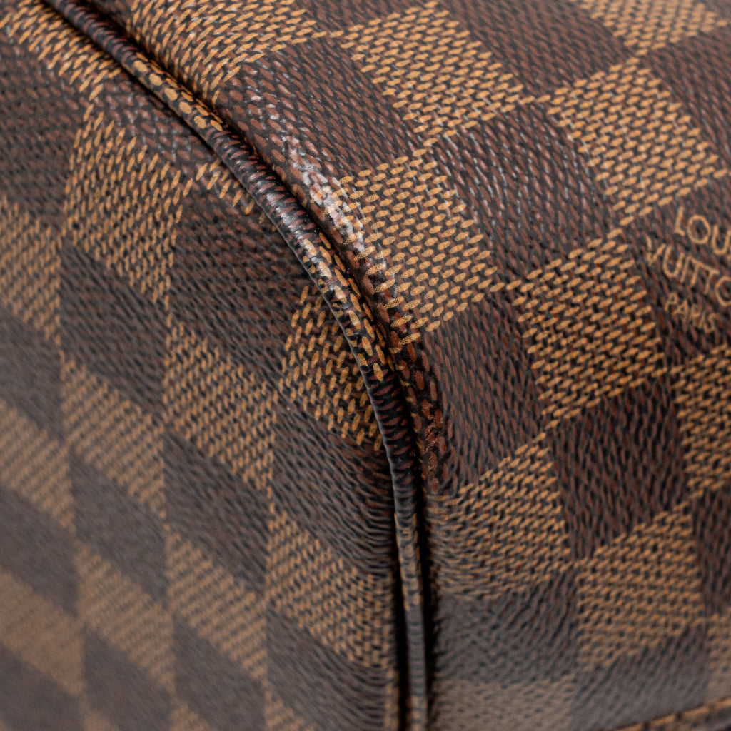 LOUIS VUITTON NEVERFULL MM DAMIER EBENE GHW