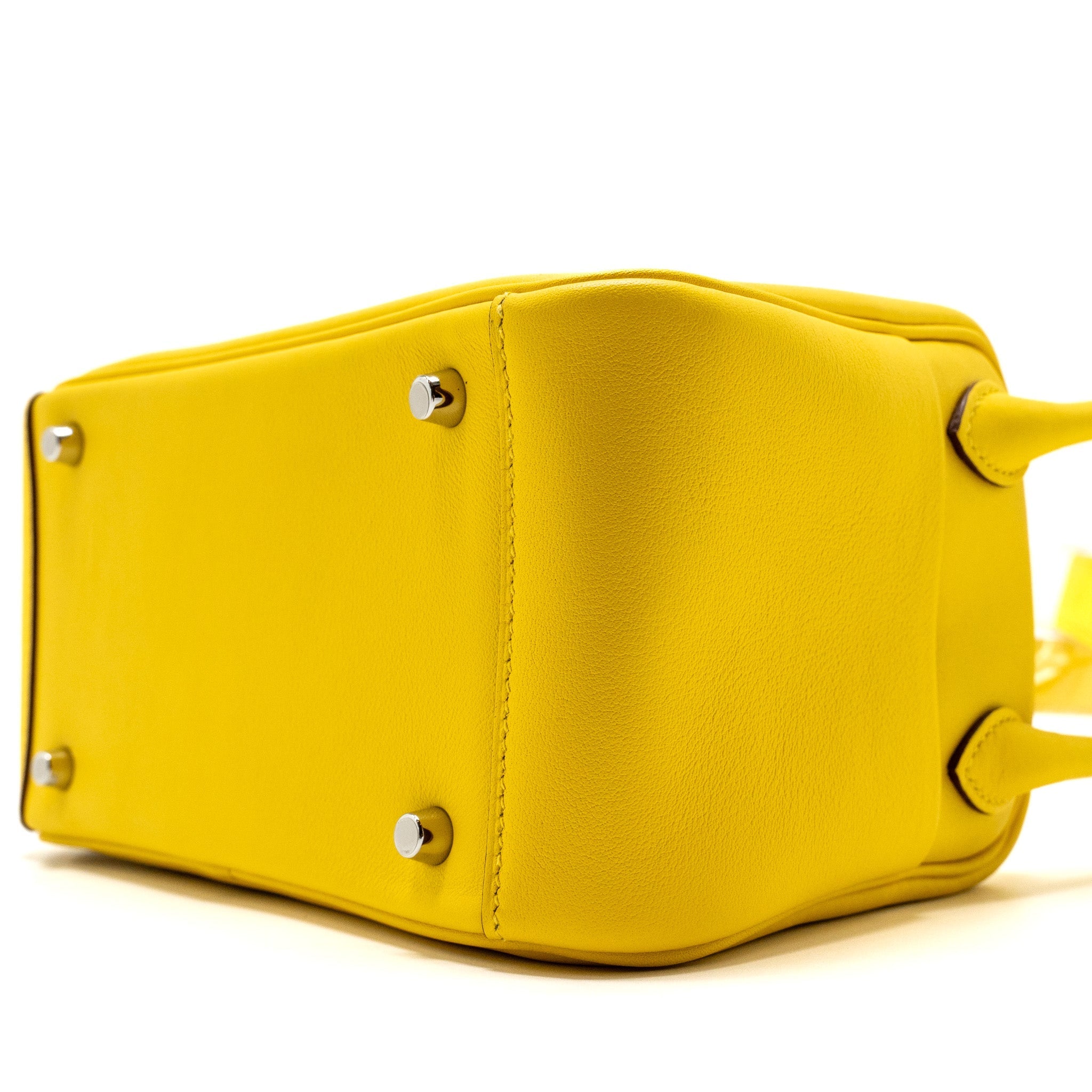 HERMES MINI LINDY SWIFT 9O JAUNE DE NAPLES SHW