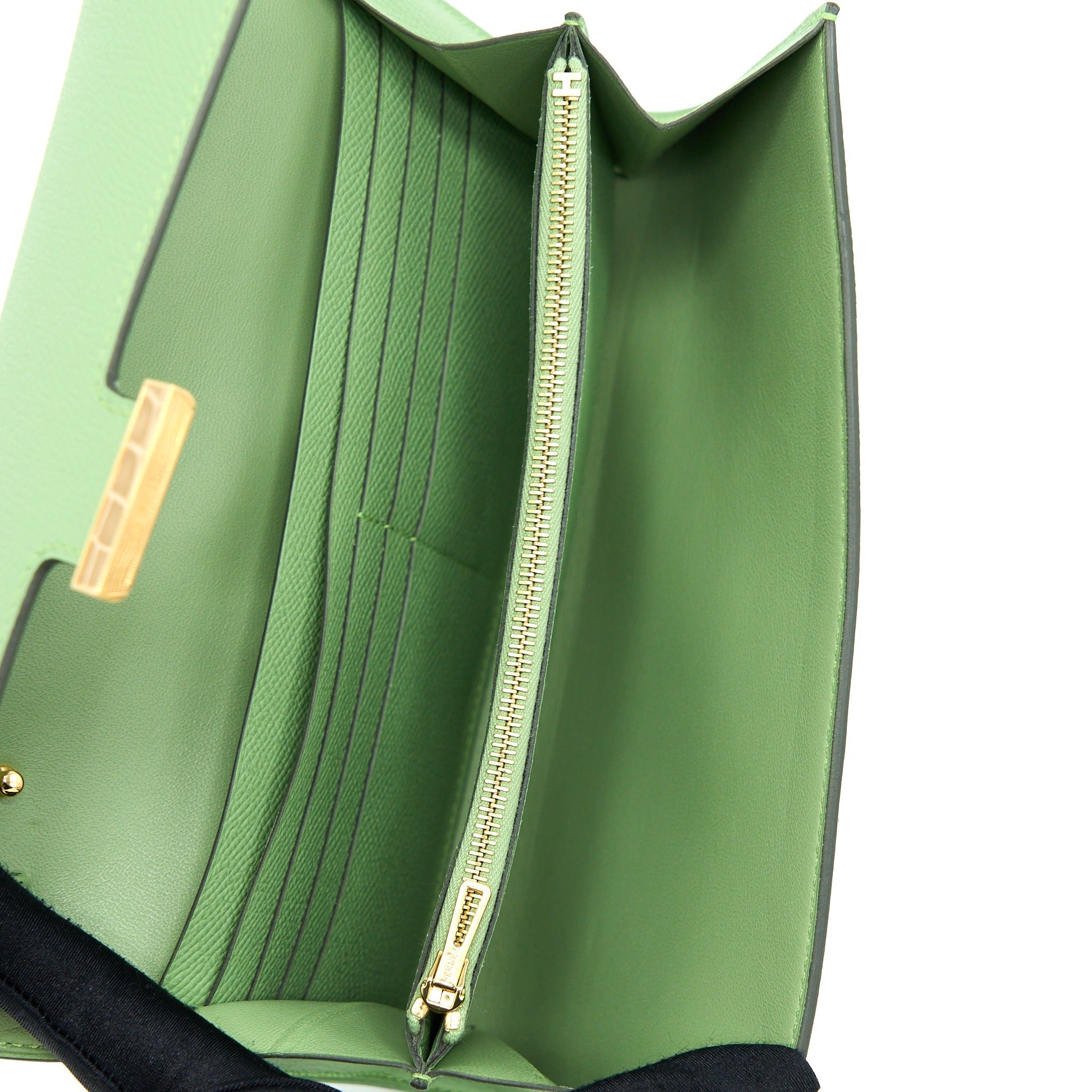 HERMES CONSTANCE TO GO EPSOM VERT CRIQUET WITH ALLIGATOR MULTICOLOUR BUCKLE GHW