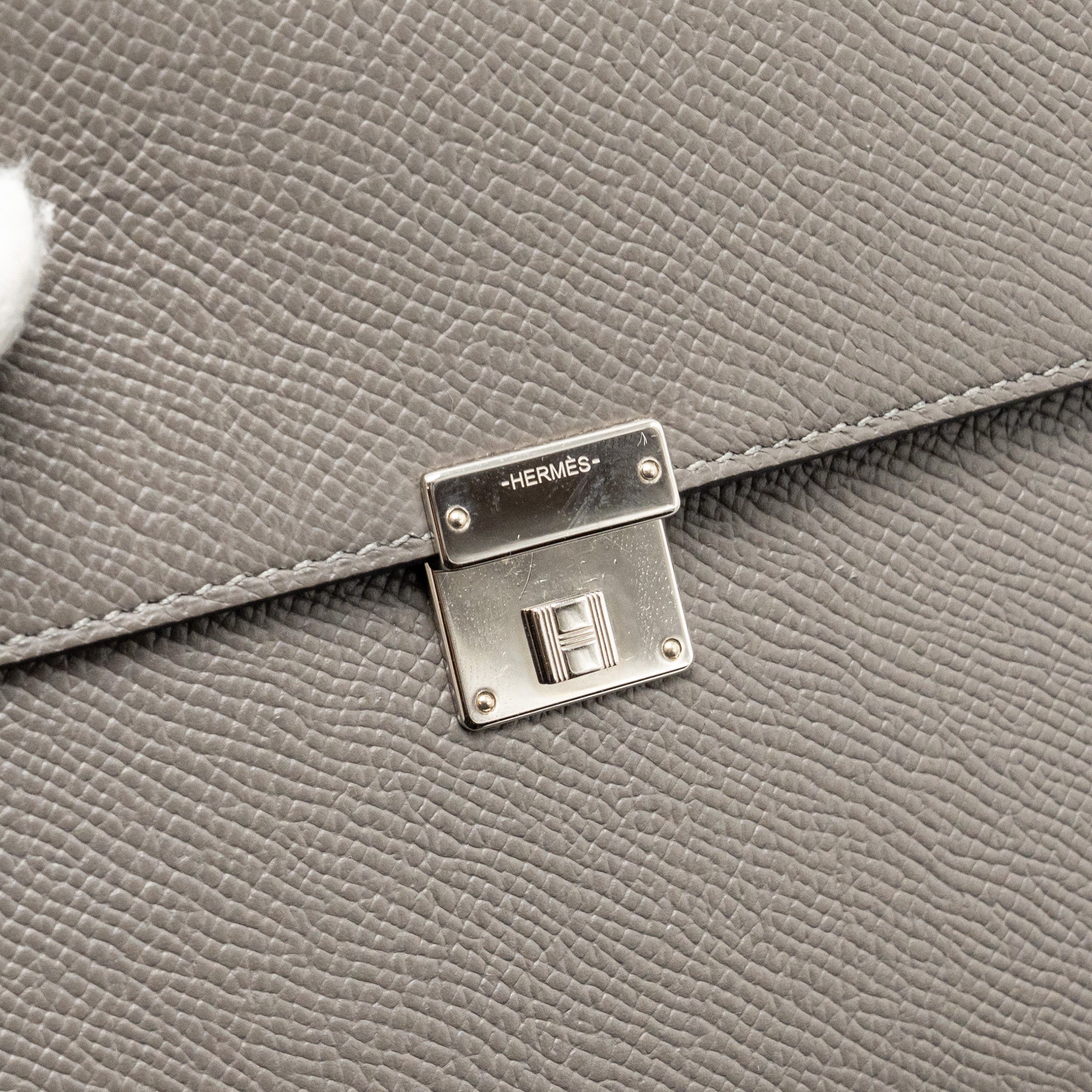 HERMES CLIC 16 WALLET EPSOM GRIS MEYER SHW