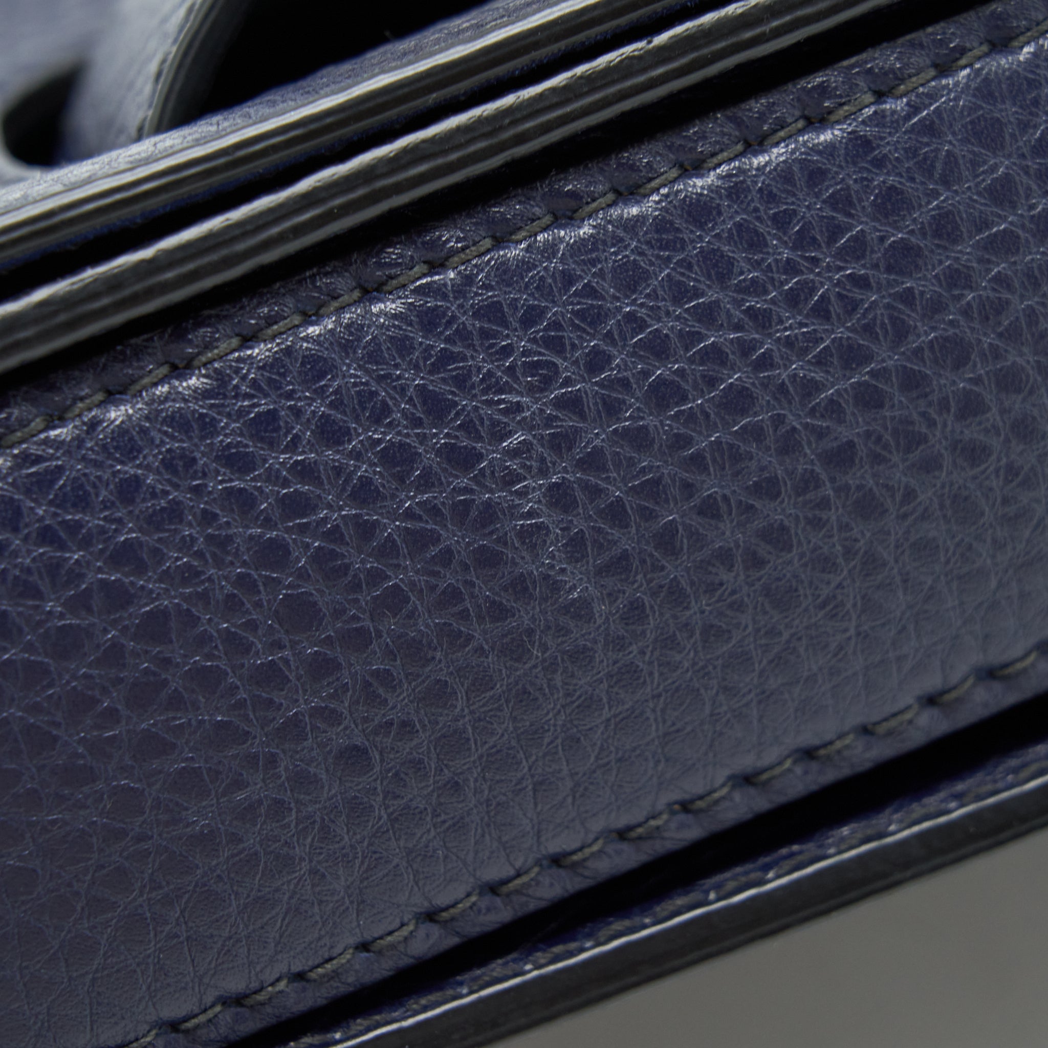 DIOR J'ADIOR MEDIUM FLAP BAG CALFSKIN NAVY GHW