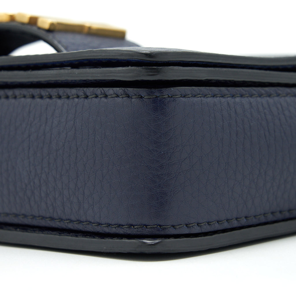 DIOR J'ADIOR MEDIUM FLAP BAG CALFSKIN NAVY GHW
