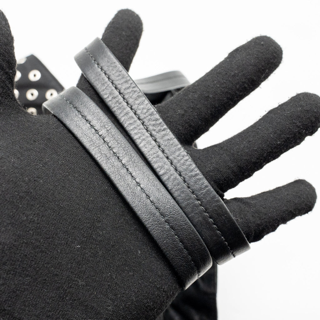 PRADA SHOULDER BAG LAMBSKIN / FABRIC BLACK SHW