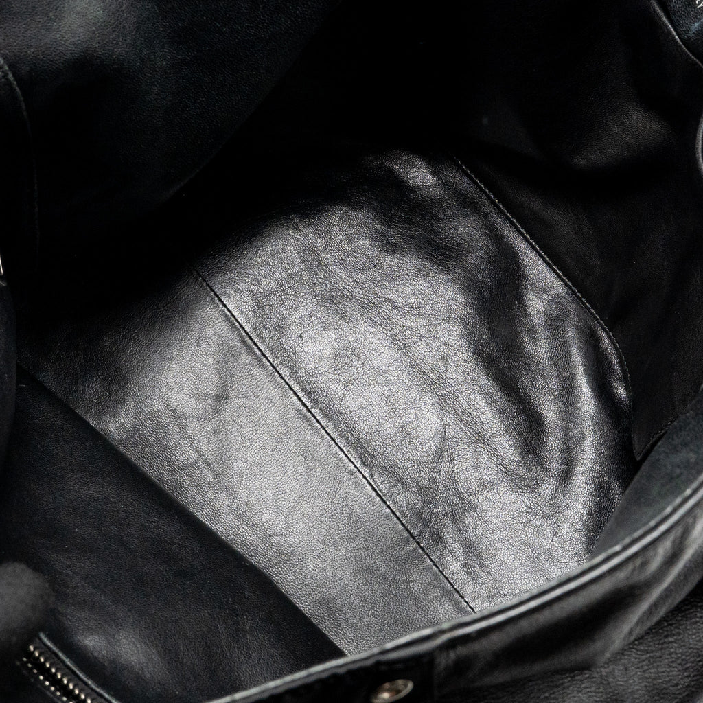 PRADA SHOULDER BAG LAMBSKIN / FABRIC BLACK SHW