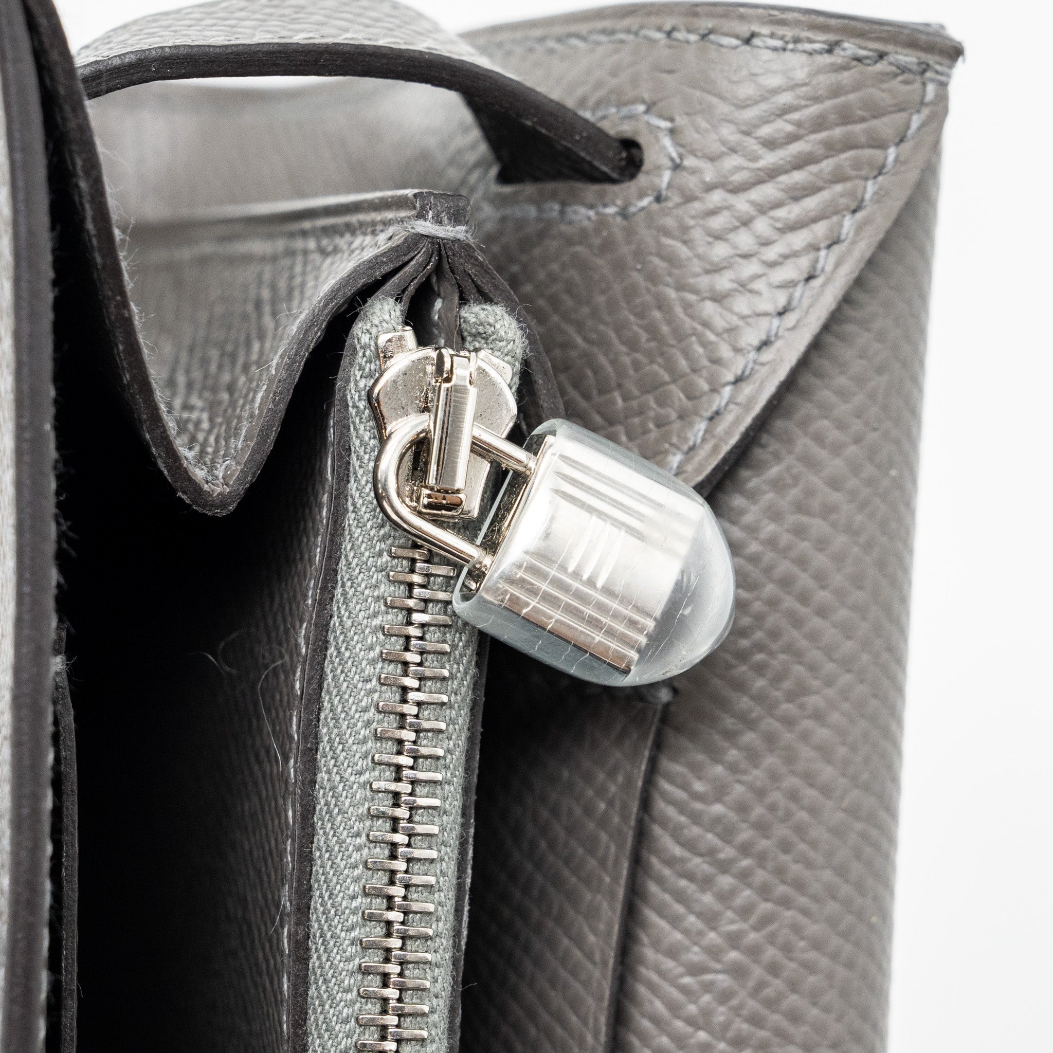 HERMES KELLY TO GO EPSOM GRIS MYER SHW