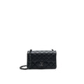 CHANEL MINI RECTANGULAR LAMBSKIN BLACK SO BLACK
