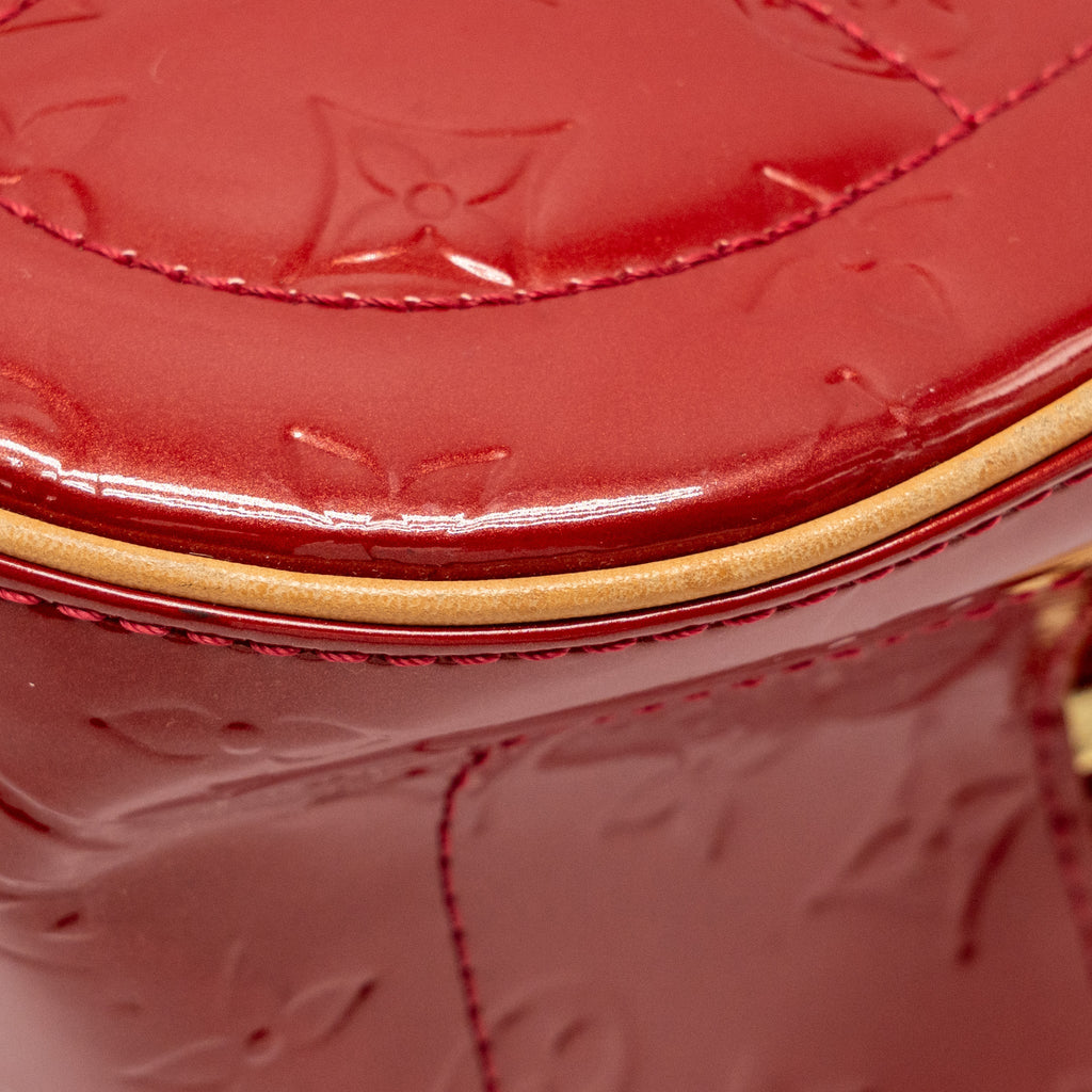 LOUIS VUITTON TROUVILLE PATENT LEATHER RED GHW