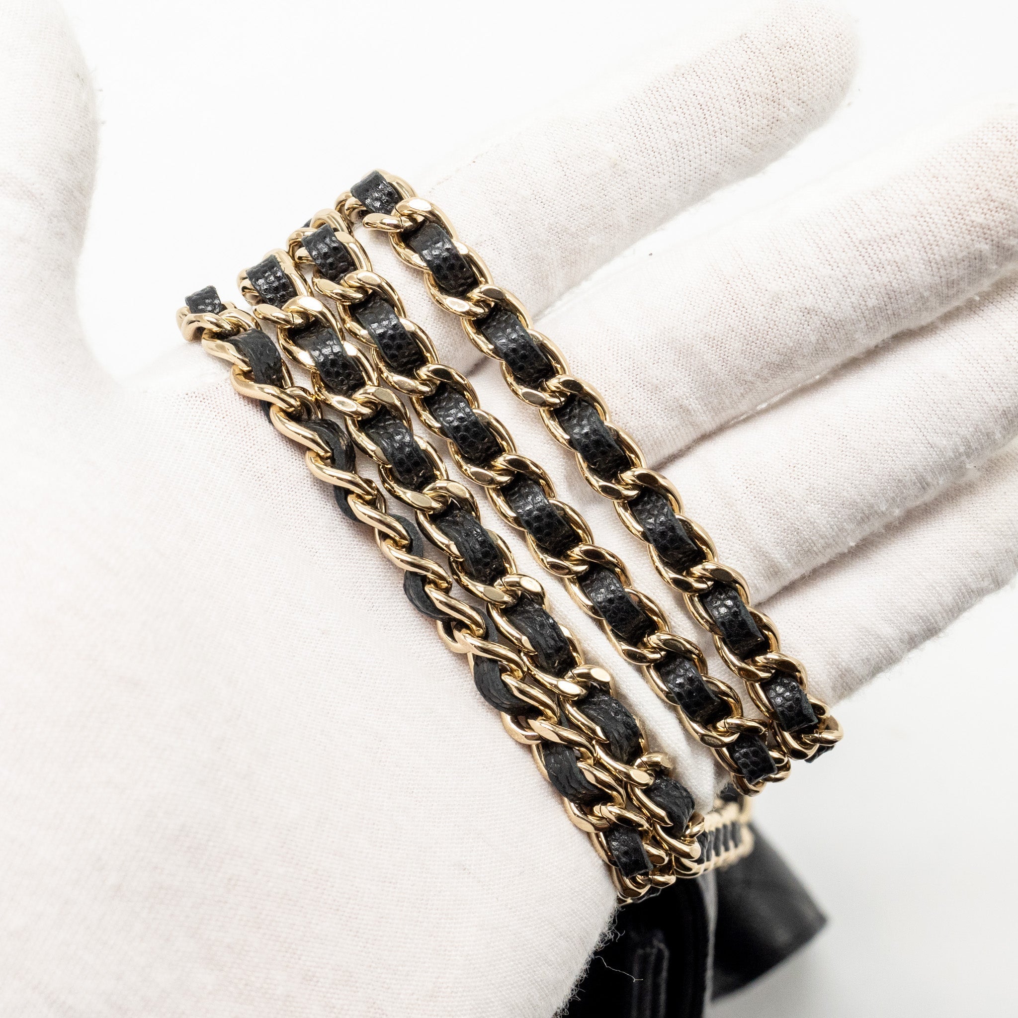 CHANEL CLASSIC PHONE CLUTCH WITH POUCH ON CHAIN CAVIAR BLACK LGHW